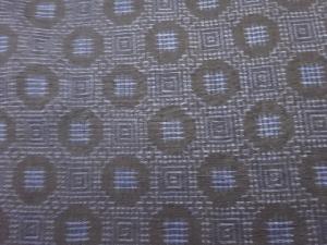 アンティーク　幾何学模様織り出し本場泥大島紬着物